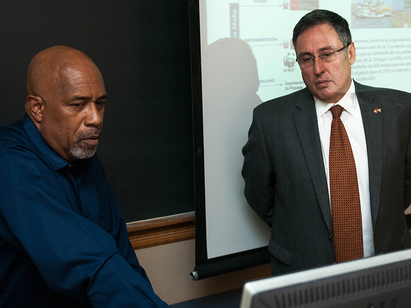 Dr. Craig Watters and Enrique Villar