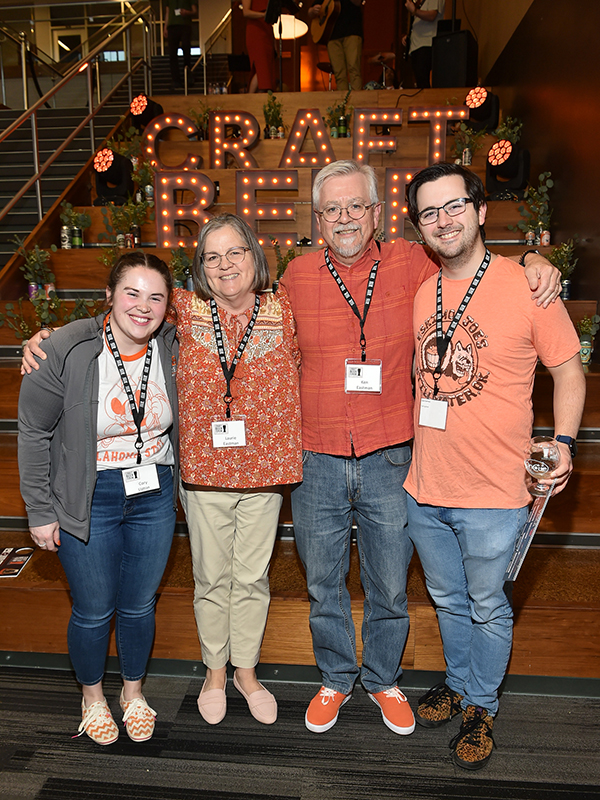 Eastman family at the HTM Craft Beer event.