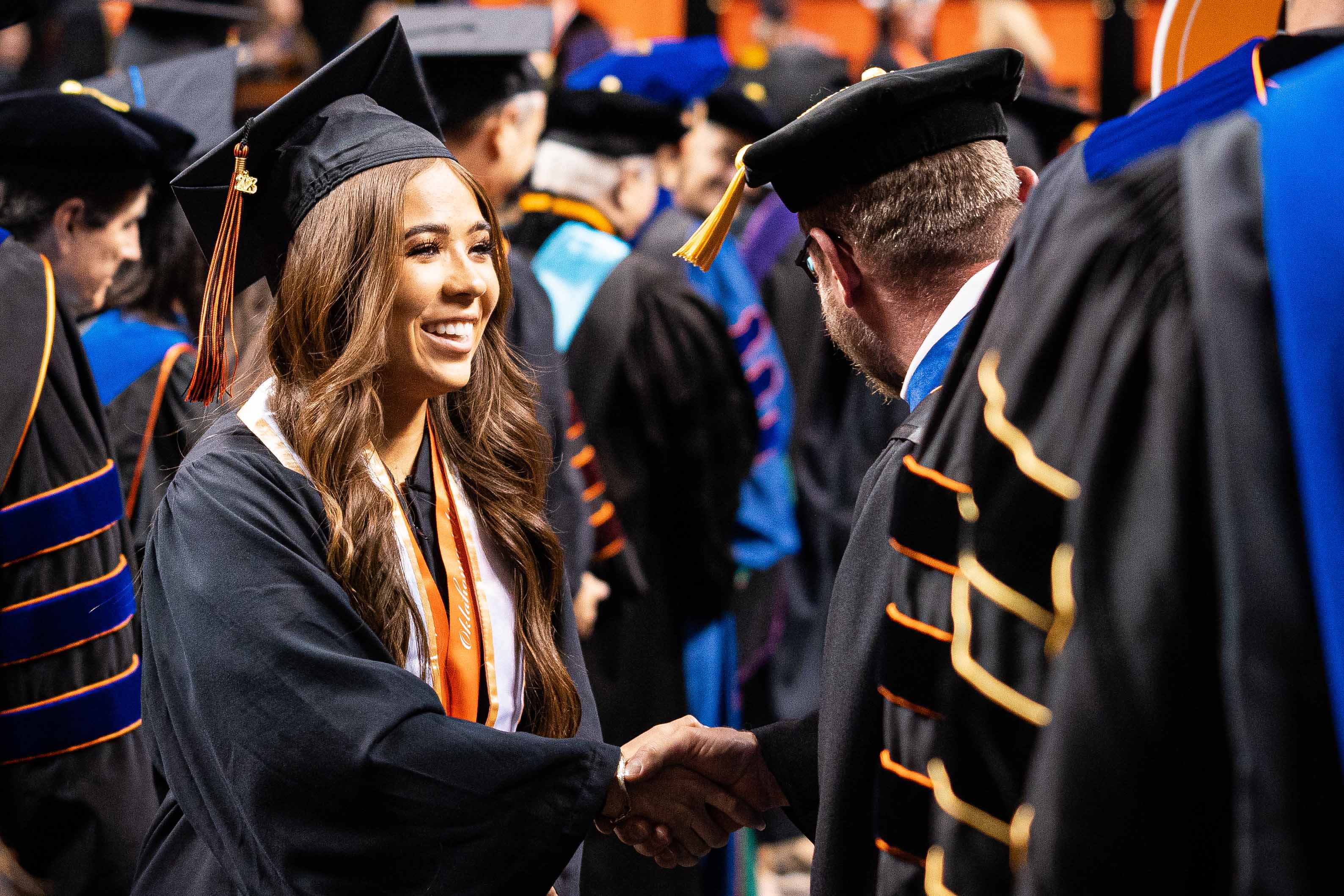 Student graduating