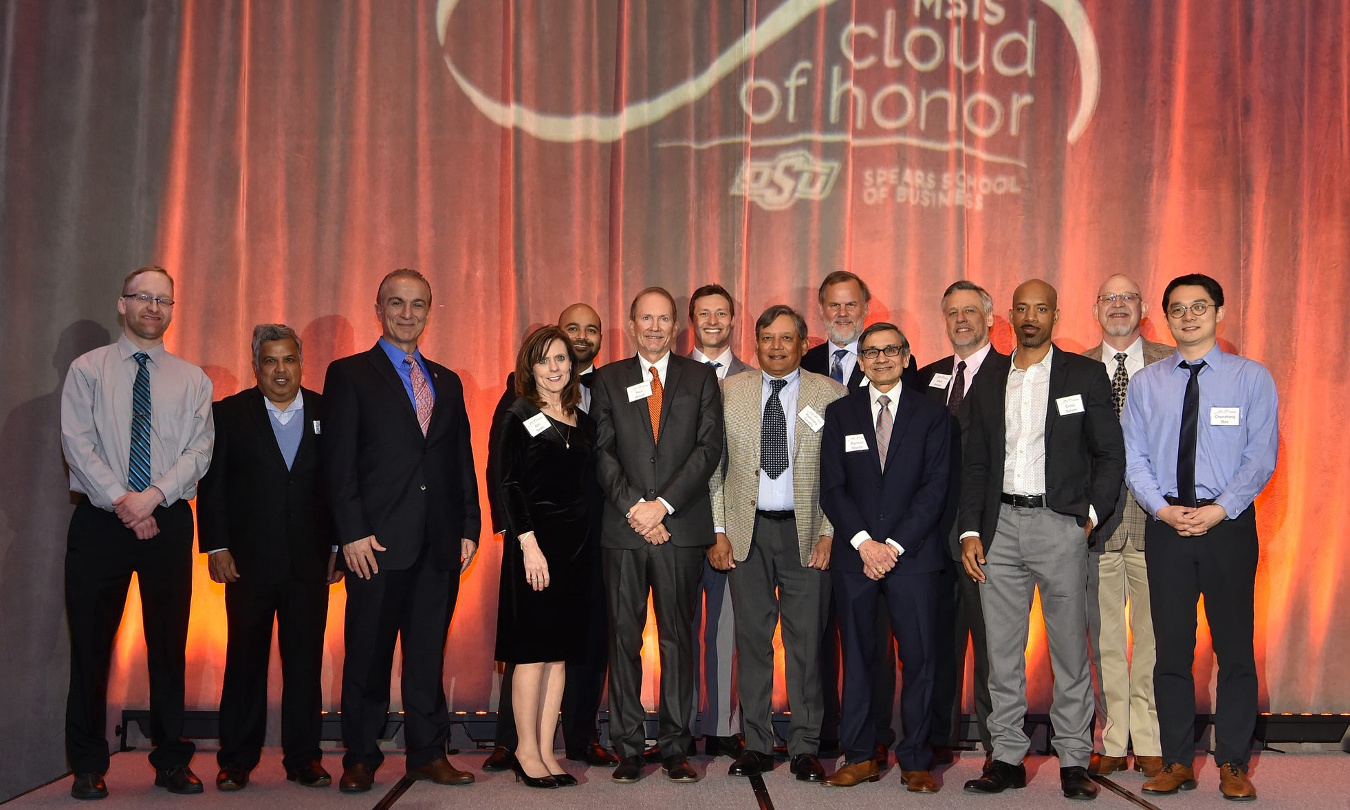 Professors in attendance at the Cloud of Honor Professors in attendance at the Cloud of Honor
