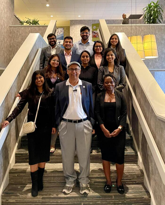 OSU competition participants and Dr. Goutam. 
