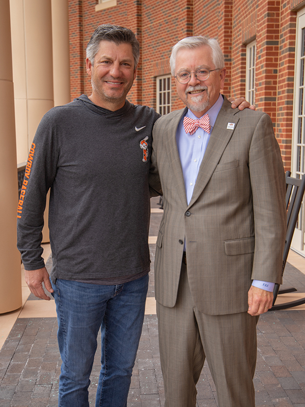 Robin Ventura with Dean Eastman